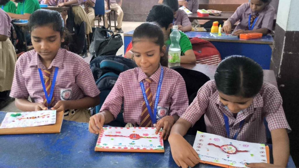 Mehndi and Rakhi Making Competition.