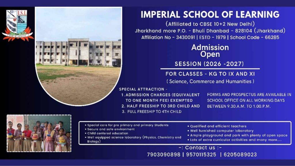 Admissions Open for Session 2026–27: Build Your Child’s Future with Excellence !